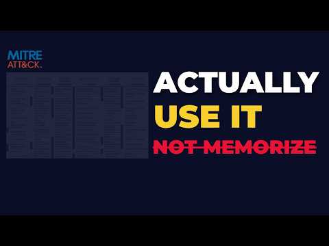 How to Actually Use MITRE ATT&CK as a Beginner (Not Just Memorize It)