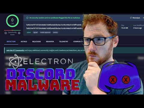 UNDETECTED Discord MALWARE | Reverse Engineering Duvet Stealer, Electron Malware Used By HACKERS