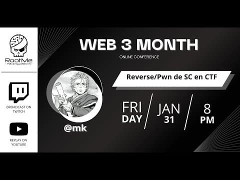 [WEB3] @m4k2 - Reverse/Pwn de Smart Contract en CTF