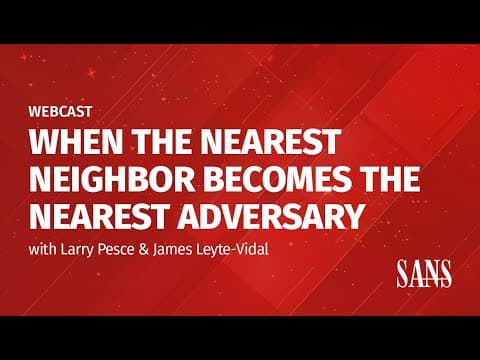 When the Nearest Neighbor becomes the Nearest Adversary