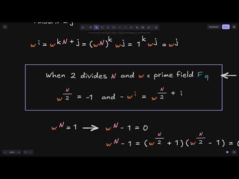 Fast Fourier Transform 2 Useful Properties of Primitive Nth Root of Unity | Part 2