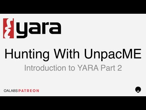 Introduction to YARA Part 2 - Hunting on UnpacMe
