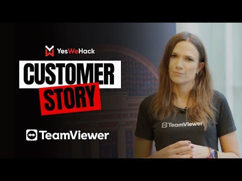 YesWeHack Customer Story: TeamViewer, the digital workplace platform