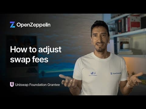 How to Set and Adjust Swap Fees with the OpenZeppelin Uniswap Hooks Contracts Library