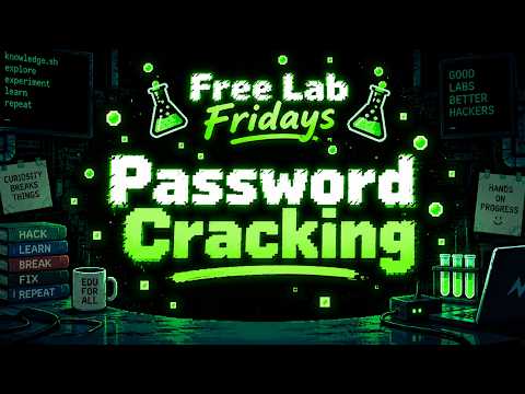 Password Cracking | Free Lab Fridays [Full Lab Walkthrough]