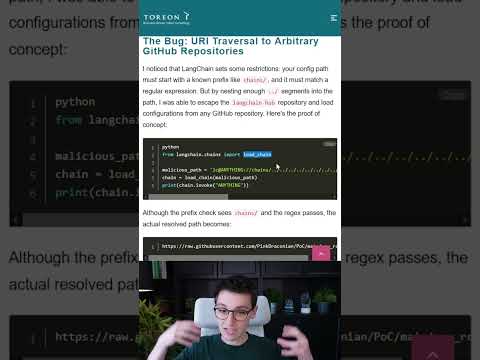 CVE-2024-28088: URI Traversal in LangChain to API Token Theft and potentially Remote Code Execution