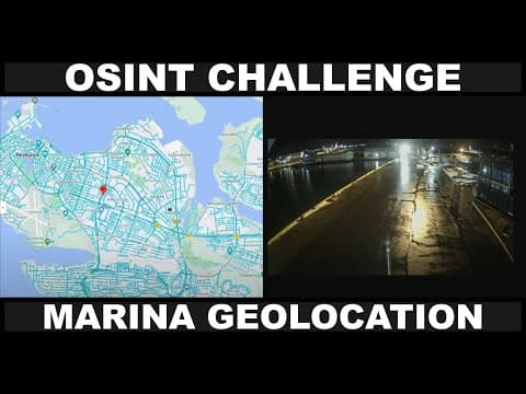 OSINT Challenge: Marina Geolocation