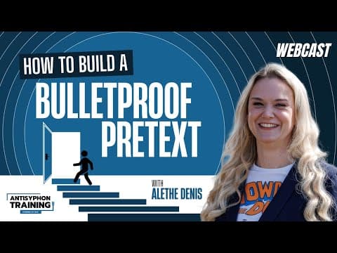 How to Build a Bulletproof Pretext w/ Alethe Denis