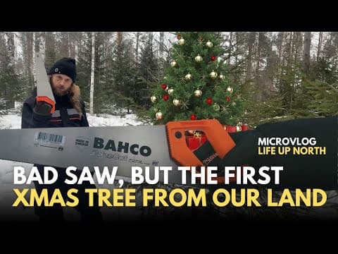 What an experience! Getting a Christmas tree from our own piece of land. #movingupnorth!