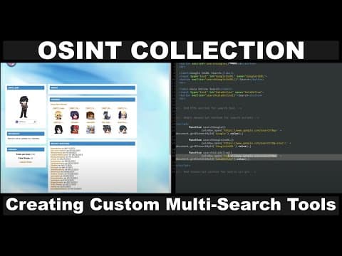 OSINT Collection: Creating Custom Multi-Search Tools