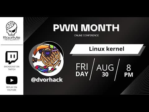 Conférence @Dvorhack - Linux Kernel