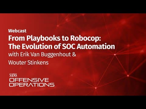 From Playbooks to Robocop: The Evolution of SOC Automation