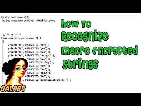 How To Recognize Macro Encrypted Strings in Malware