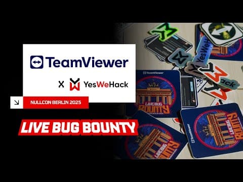 TeamViewer x YesWeHack: Live Hacking Event at Nullcon Berlin 2025