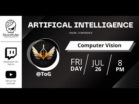 Conférence @ToG - Computer Vision