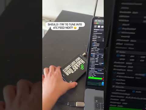 Aviation nerd uses HackRF! #cybersecurity #hackrf #radio #atc