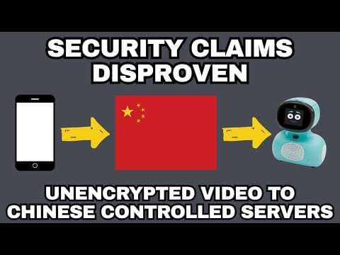 AI Robot for Kids Sends Video Data with NO ENCRYPTION!!
