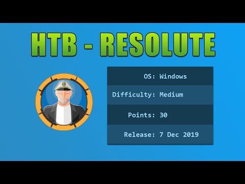 Hack The Box - Resolute