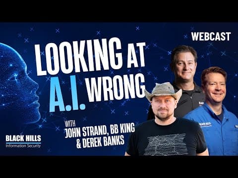 Looking at A.I. Wrong with John Strand, BB King and Derek Banks