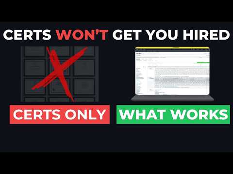 Certifications Won't Get You a SOC Job (Do This Instead)