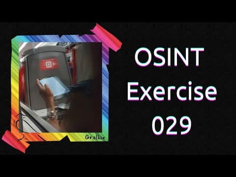 OSINT Exercise 029 | Solution and full walkthrough
