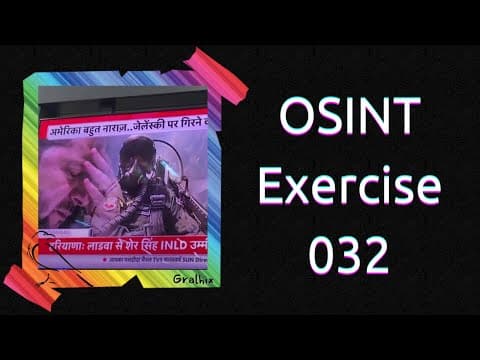 OSINT Exercise 032 | Solution and full walkthrough