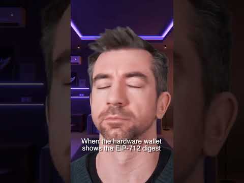 When the hardware wallet shows the EIP-712 digest