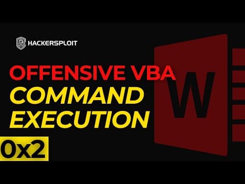 Offensive VBA 0x2 - Program & Command Execution