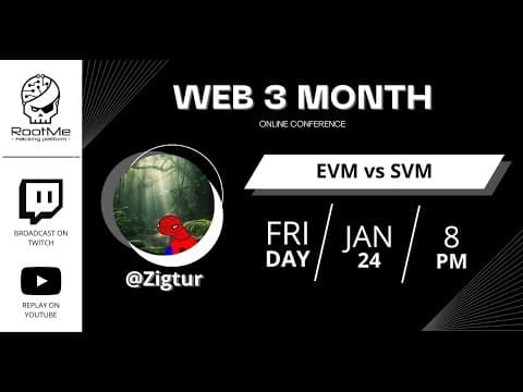 [WEB3] @Zigtur - EVM vs SVM
