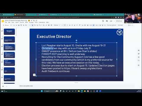 OWASP Board of Directors - July 2026 Public Board Meeting