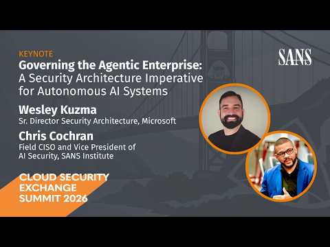 Keynote | Governing the Agentic Enterprise