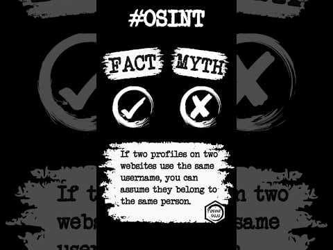 OSINT Fact or Myth: Same Username = Same Person?