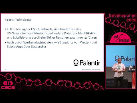 Palantir Überwachungstechnologie und tödliche Kriegswaffen mit KI im CyberWarfare #ds26