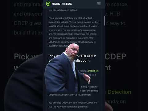 POV: New HTB Blue Team Certificate just dropped... #shorts #cybersecurity