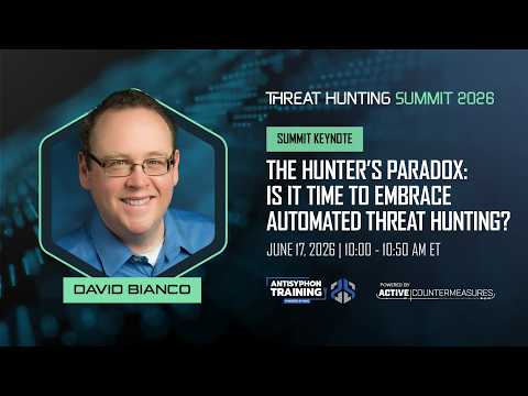 Keynote: The Hunter’s Paradox: Is It Time to Embrace Automated Threat Hunting? | David Bianco