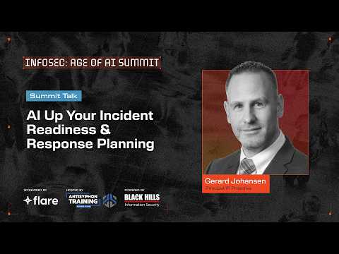 AI Up Your Incident Readiness and Response Planning | Gerard Johansen