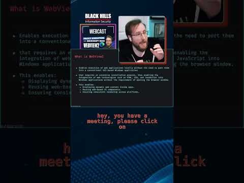 What Is WebView2? From "Proxy Execution with Microsoft Edge WebView2 - Matthew Eidelberg"